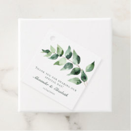 Etiquetas Para Recuerdos Watercolor Eucalyptus Wedding | White