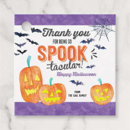 Etiquetas Para Recuerdos Watercolor Halloween Treat Favor Tag