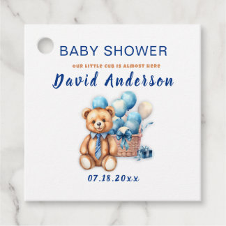 Etiquetas Para Recuerdos Watercolor minimalist baby shower boy