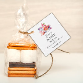 Etiquetas Para Recuerdos Watercolor Pancake Baby Brunower