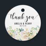 Etiquetas Para Recuerdos Watercolor Peonies Relieve metalizado dorado Boda<br><div class="desc">Añade un acento personalizado a los favores de la fiesta y gracias a las cartas con esta etiqueta floral de agradecimiento. Presenta bellas peonías acuáticas, follaje y falsos acentos purpurinas de oro y Relieve metalizado dorado. Ideal para bodas de primavera, fiestas de cumpleaños, duchas de novias, duchas para bebés y...</div>