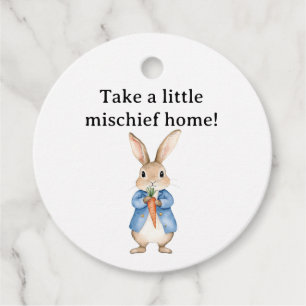 Etiquetas Para Recuerdos Watercolor Peter Rabbit Veggie Basket Baby Shower