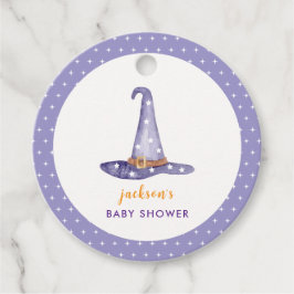 Etiquetas Para Recuerdos Watercolor Star Little Boo Witch Gorra Baby Shower