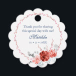 Etiquetas Para Recuerdos Watercolor Suculento Bat Botánico Floral Mitzvah<br><div class="desc">Este diseño cuenta con una elegante corona suculenta de color de agua floral en coral y borgoña con su información de Gracias arriba. Personalice editando el texto en los cuadros de texto. Diseñado para ti por Evco Studio www.zazzle.com/store/evcostudio #mitzvah #batmitzvah #eventplanner #mazeltov #jewish #mitzvahswag #fiesta #jewishlife #boda #kosher #thankyou #mitzvahlife...</div>