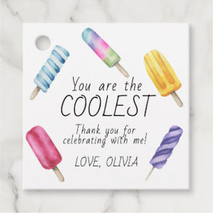 Etiquetas Para Recuerdos Watercolor Summer Popsicle Birthday gracias