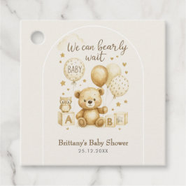 Etiquetas Para Recuerdos We Can Bearly Wait Baby Shower 