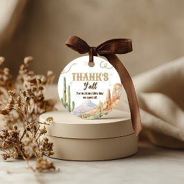 Etiquetas Para Recuerdos Western Birthday Thank You Tag