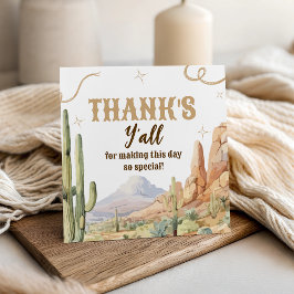 Etiquetas Para Recuerdos Western Birthday Thank You Tag