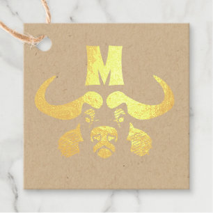 Etiquetas Para Recuerdos Whimsical Cape Buffalo