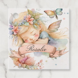 Etiquetas Para Recuerdos Whimsical Floral Sweets Dreams Sleeping Fairy Chic