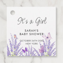 Etiquetas Para Recuerdos Whimsical Meadow Lavender Butfly Baby Shower