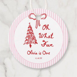 Etiquetas Para Recuerdos Whimsical Oh What Fun Girl 1st Birthday Party