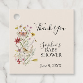 Etiquetas Para Recuerdos Whimsical Wildflower Baby In Bloom