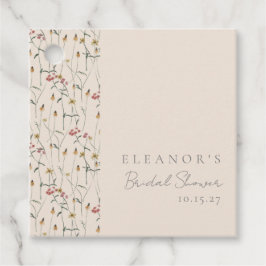 Etiquetas Para Recuerdos Whimsical Wildflower Floral Personalizado Bridal S