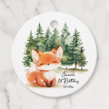 Whimsical Woodland Fox 1er cumpleaños