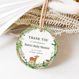 Etiquetas Para Recuerdos Whimsical Woodland Wreath Gracias