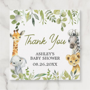Etiquetas Para Recuerdos Wild One Jungle Safari Plaza Baby Shower