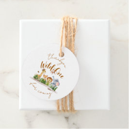 Etiquetas Para Recuerdos Wild One Safari Fiesta Gracias