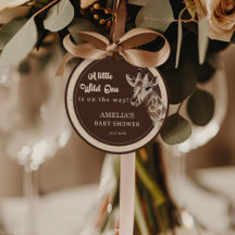 Wild One Safari Giraffe Baby Shower