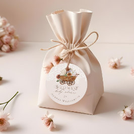 Etiquetas Para Recuerdos Wild West Country Western Floral Wagon Baby Shower