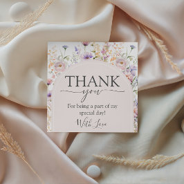 Etiquetas Para Recuerdos Wildflower Baby Shower Favor Tags