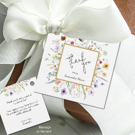 Etiquetas Para Recuerdos Wildflower Baby Shower Gracias