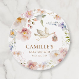 Etiquetas Para Recuerdos Wildflower Boho Baby Shower Gracias
