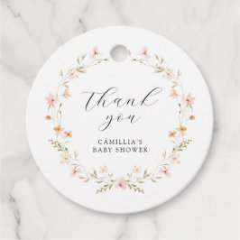 Etiquetas Para Recuerdos Wildflower Boho Floral Baby Shower