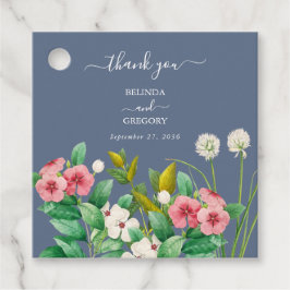 Etiquetas Para Recuerdos Wildflowers Periwinkle Dusty Blue Boda