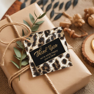 Etiquetas Para Recuerdos Willy Happy Gracias Leopard ID1157