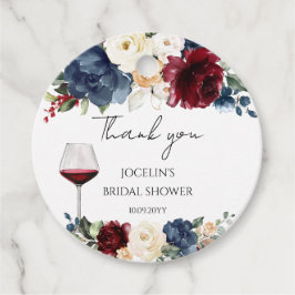 Etiquetas Para Recuerdos Wine Tasting Bridal Shower Gracias Por Favor Tags