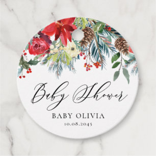 Etiquetas Para Recuerdos Winoms Blooms Garland Floral Baby Shower