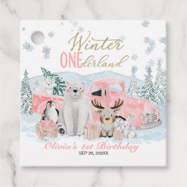 Etiquetas Para Recuerdos Winter Onederland Arctic Animal Girl 1st Birthday