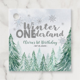 Etiquetas Para Recuerdos Winter Onederland First Birthday Snowflakes Forest
