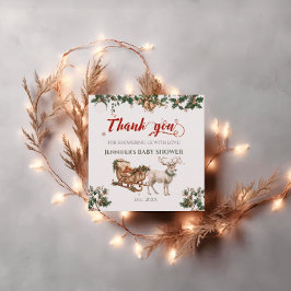 Etiquetas Para Recuerdos Winter Santa Baby Navidades Deer Baby Shower