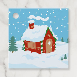 Etiquetas Para Recuerdos Winter Wonderland Gingerbread House Cottage