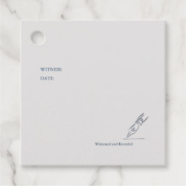 Etiquetas Para Recuerdos Witness Pen- Minimalist Wedding