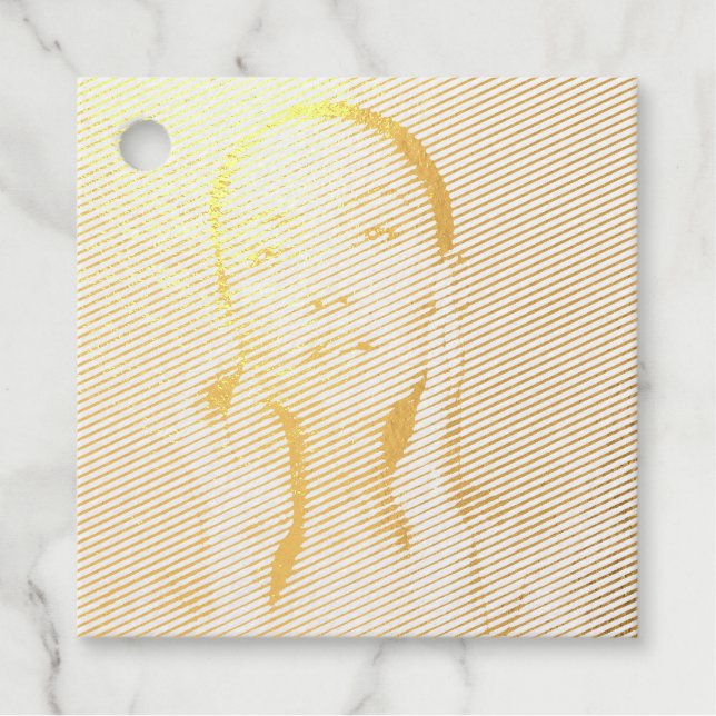 Etiquetas Para Recuerdos "Woman in Blue" (Anverso)