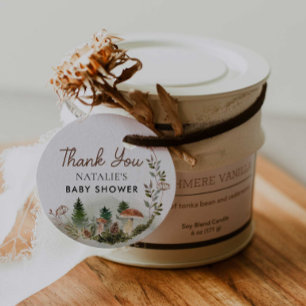 Etiquetas Para Recuerdos Woodland Forest Baby Shower Gracias