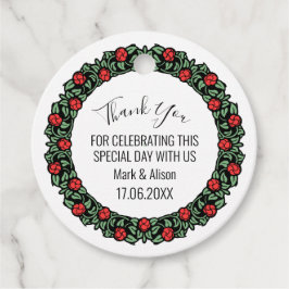 Etiquetas Para Recuerdos Wreath