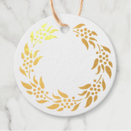 Etiquetas Para Recuerdos Wreath con Berries