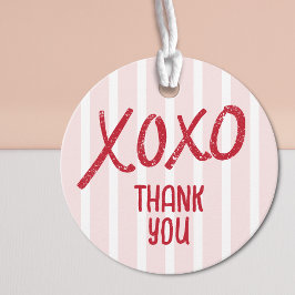 Etiquetas Para Recuerdos XOXO Hand Drawn Galentine’s Day Party Thank You