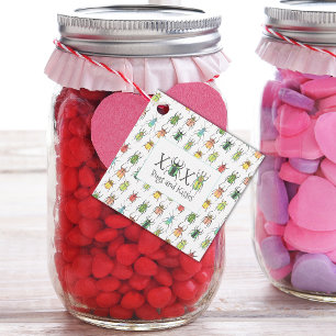 Etiquetas Para Recuerdos XOXO Valentine Bugs and Kiss Lovebug Beetles