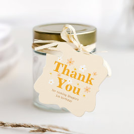 Etiquetas Para Recuerdos Yellow Daisy Birthday Gracias