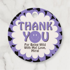 Etiquetas Para Recuerdos Young Wild and Three Lavender 3rd Birthday Party