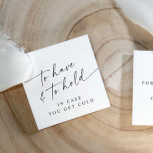 Etiquetas Para Recuerdos Zapatilla de boda moderna 'To Have & To Hold'