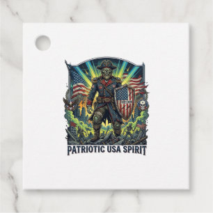 Etiquetas Para Recuerdos Zombie Patriótico General Zombie Patriótico Apocal