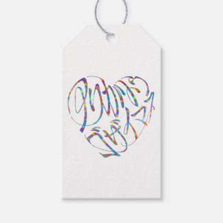 Etiquetas Para Regalos 感謝のココロ Thank you 多言語17国語 字抜きカラフル