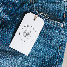 Etiquetas Para Regalos 100% Cotton Vintage Flower Business Clothing Tag