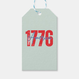 Etiquetas Para Regalos '1776 América' 250º Cumpleaños Suave Eucalipto 4 d